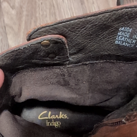 Clarks Chestnut Heeled Boots - Picture 7 of 10